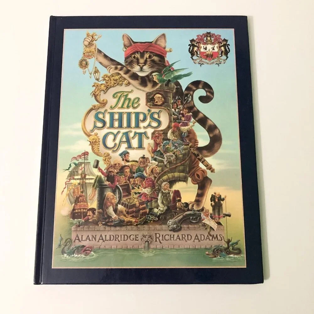 1977 Adventures Brave Deeds Ships Cat by Alan Aldridge Richard Adams Hardcover